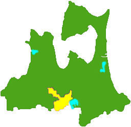 青森県内平川市の位置